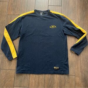 Ralph Lauren Polo Jeans Co Long Sleeve Navy Shirt size M Vintage